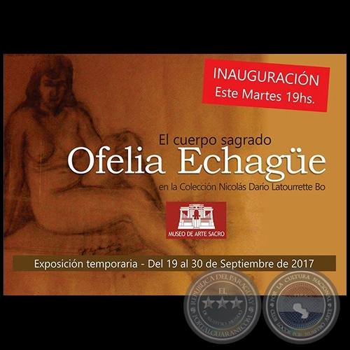 El cuerpo sagrado - Ofelia Echagüe - Del 19 al 30 de Septiembre de 2017